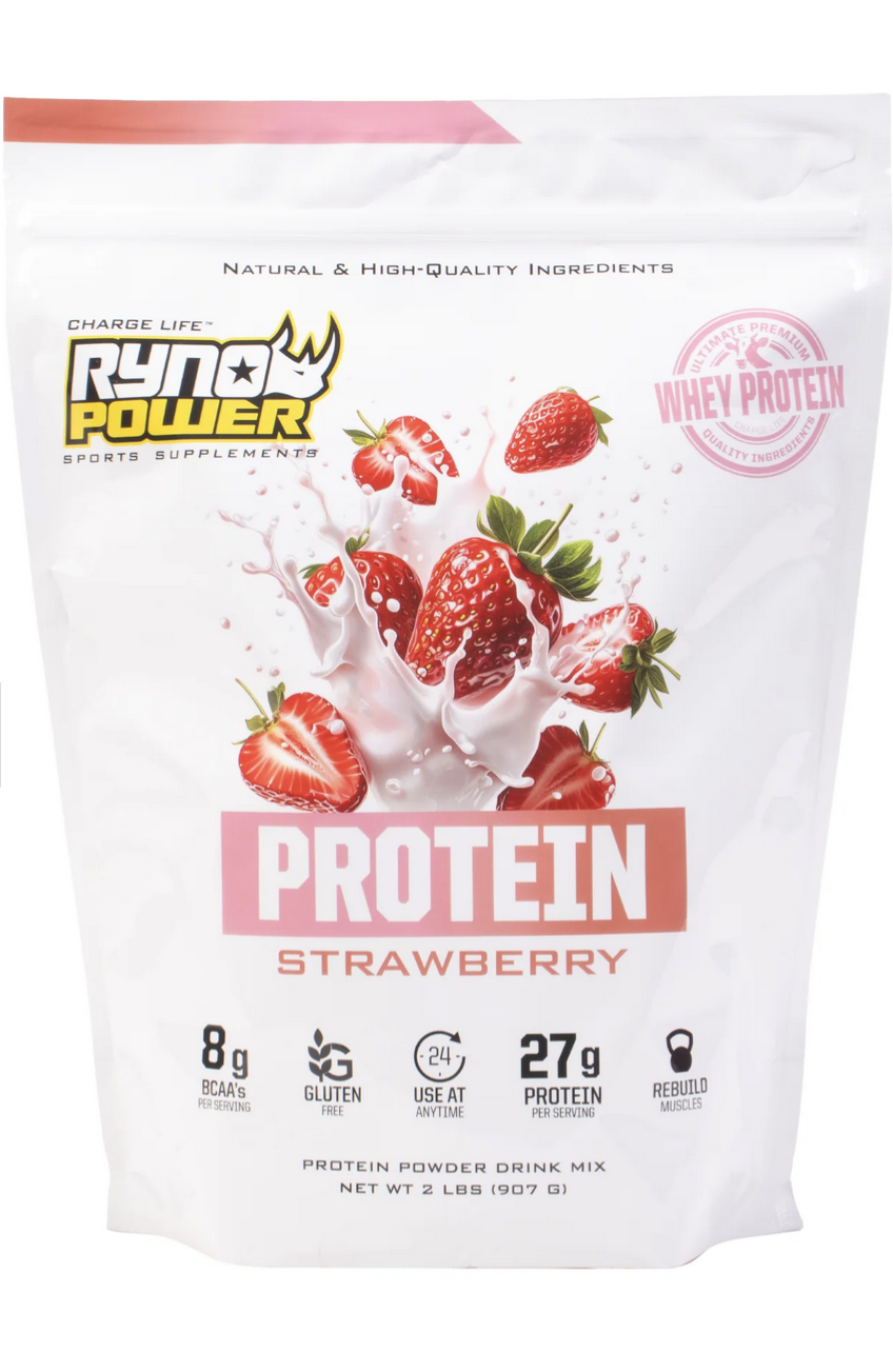 RYNO POWER STRAWBERRY PROTEIN 2LB