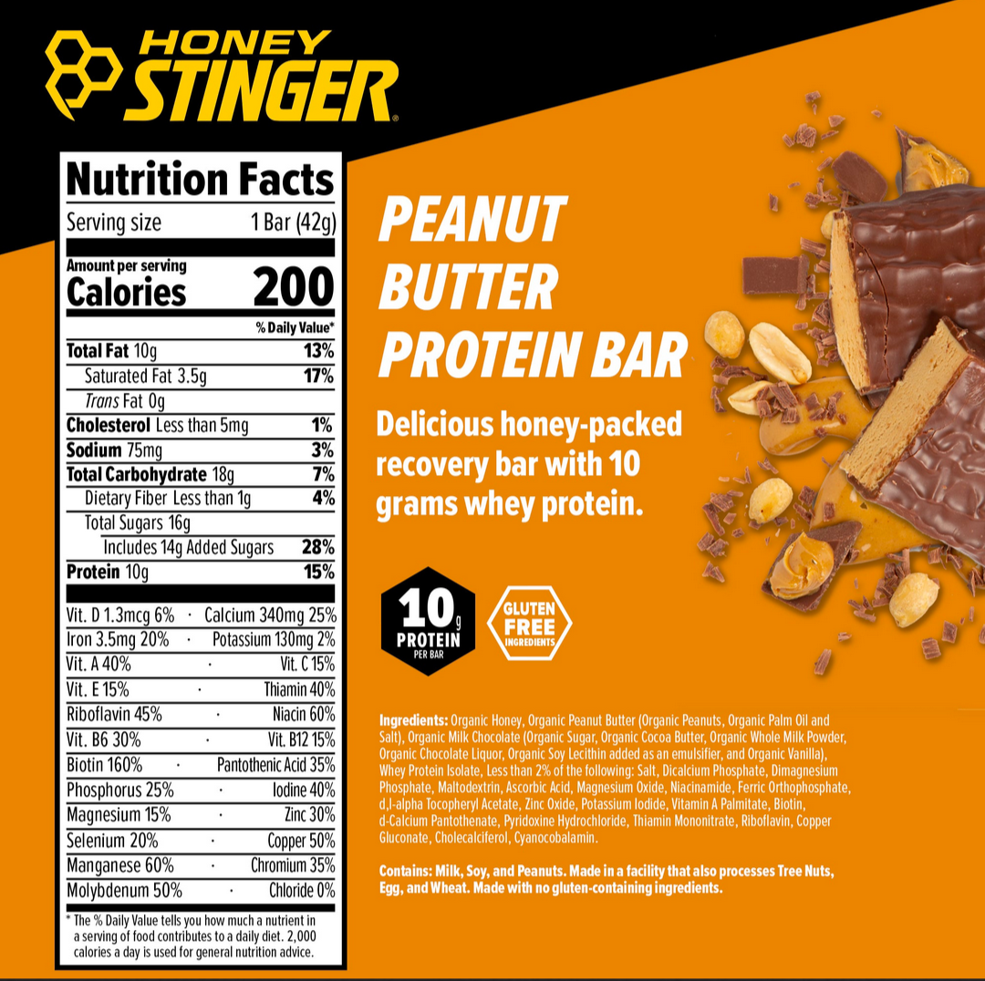 Honey Stinger Peanut Butter Protein Bar (SINGLE)