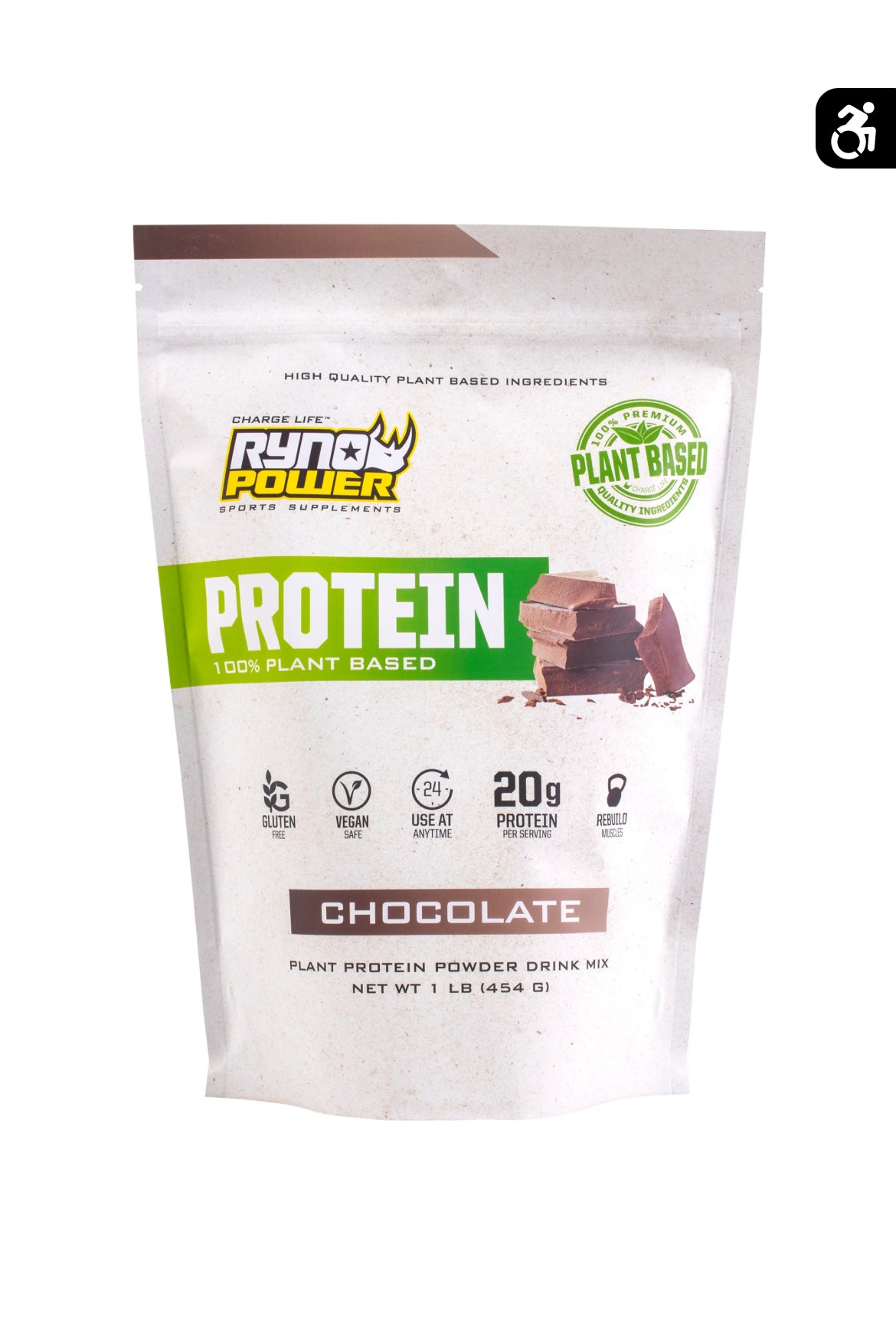 PROTEIN PREMIUM PLANT-BASED POWDER -Chocolate (1LB)