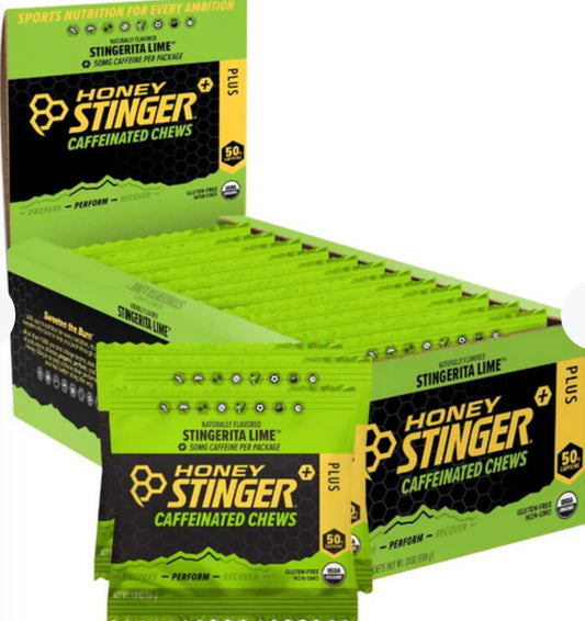 Honey Stinger Stingerita Lime Caffeinated Chews