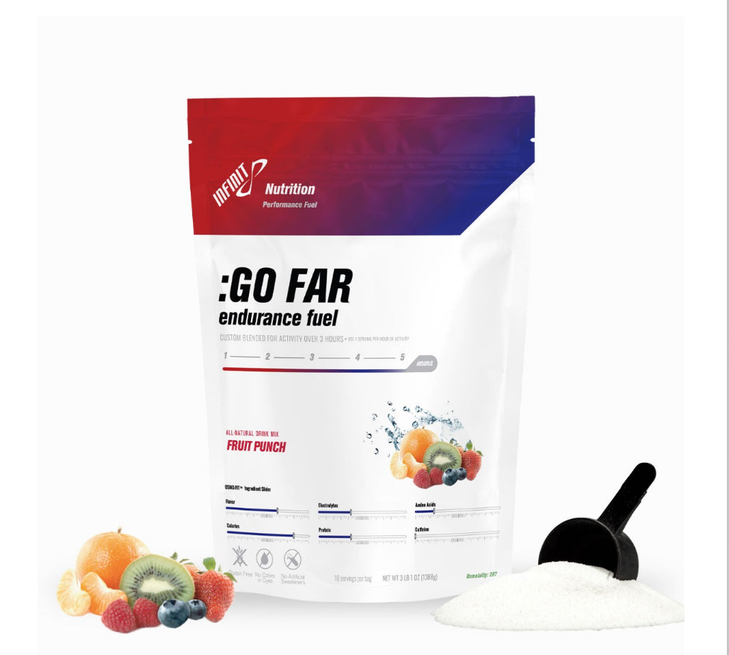 Infinite Nutrition: Go Far Endurance Fuel - Fruit Punch 18 serv.