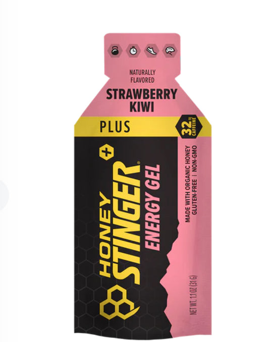 Honey Stinger Strawberry-Kiwi caffeinated energy gel (singles)