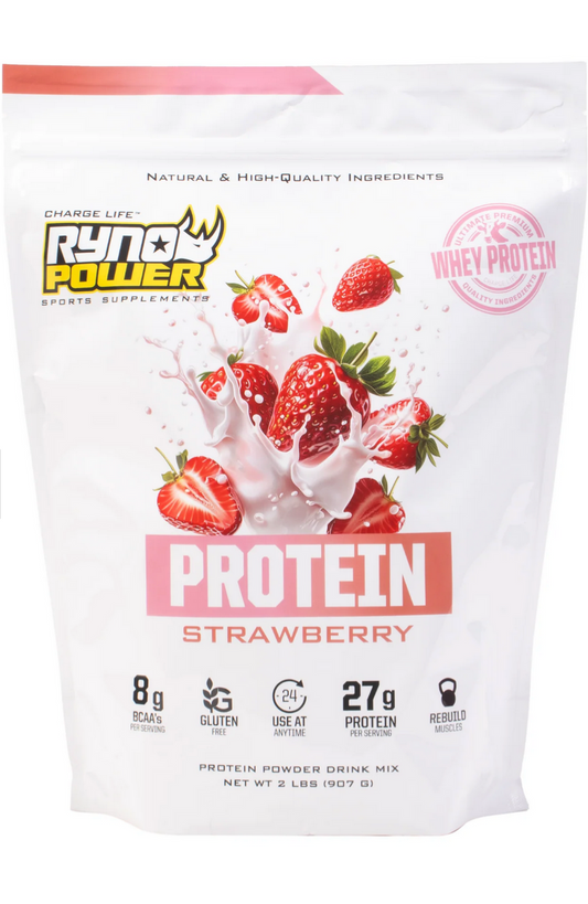 RYNO POWER STRAWBERRY PROTEIN 2LB